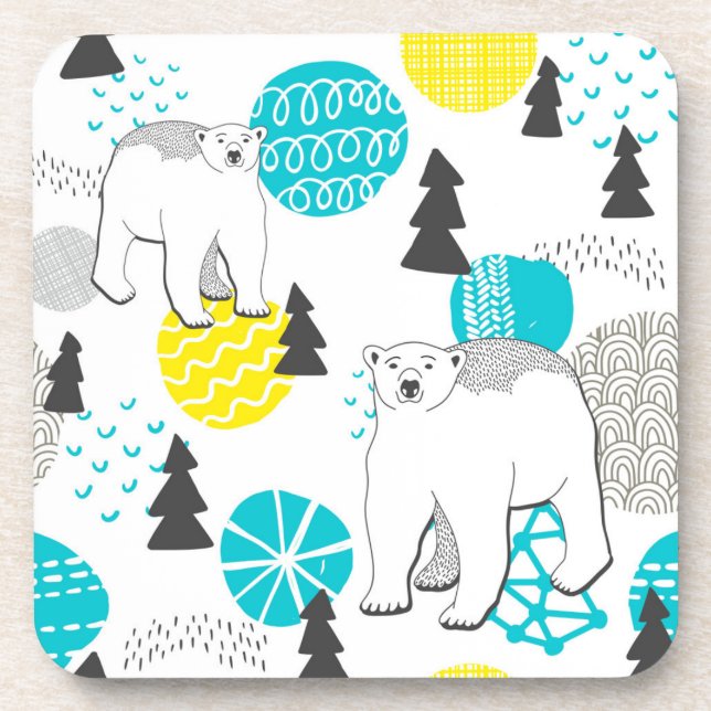 Polar bear coaster (Front)