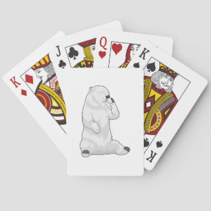 Polar bear Coffee Cup Playing Cards