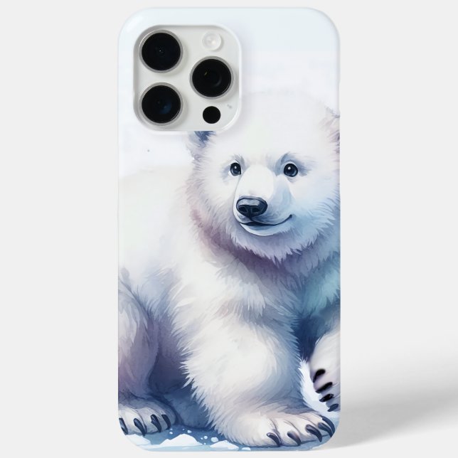 Polar Bear Cool Calm & Unstoppable Case-Mate iPhone Case (Back)