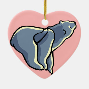 Polar Bear Cub Ornament Personalised Bear Art Gift