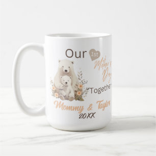 Polar bear & cub, Our First Mother's Day Together Coffee Mug