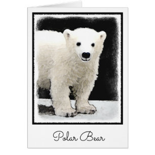 Polar Bear Cub Painting - Original Wildlife Art