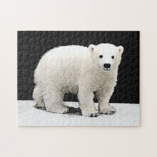 Polar Bear Cub Painting - Original Wildlife Art Jigsaw Puzzle