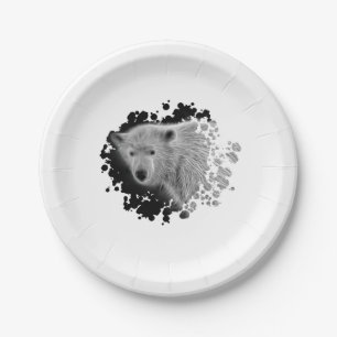 Polar Bear Cub Paper Plate