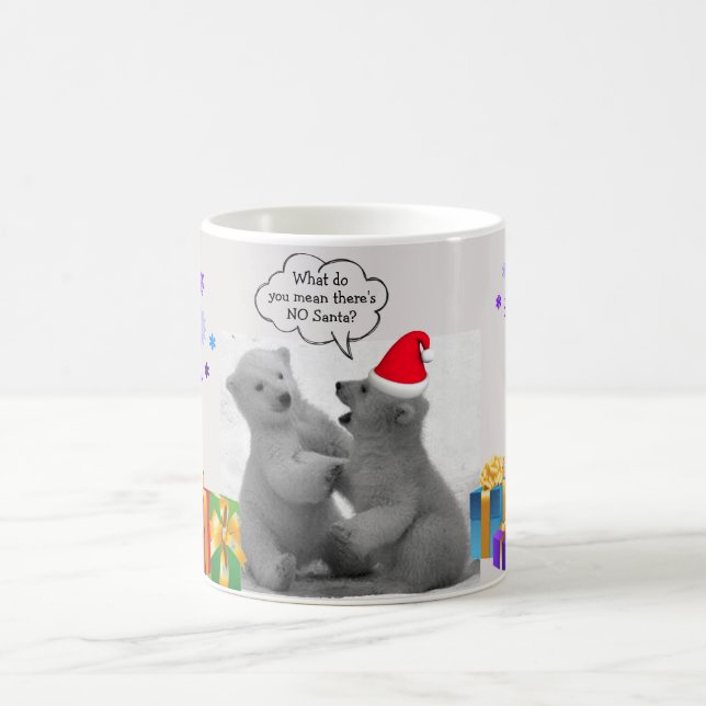 Polar Bear Cubs Christmas Mug (Center)