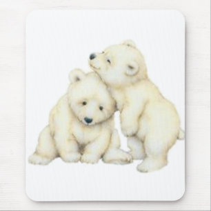 Polar Bear Cubs Mouse Pad