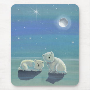 Polar Bear Cubs Mousepad