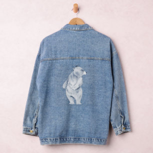 Polar bear  denim jacket