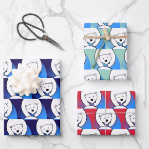 Polar Bear Design Wrapping Paper