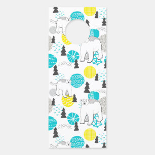 Polar bear door hanger