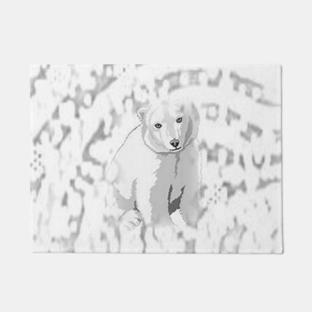 Polar Bear Door Mat (Front)