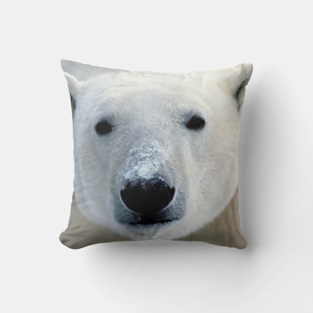 Polar Bear Face Cushion (Front)