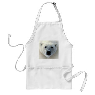Polar Bear Face Standard Apron