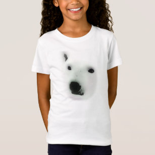 Polar bear face t-shirt