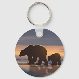 Polar Bear family Key Ring