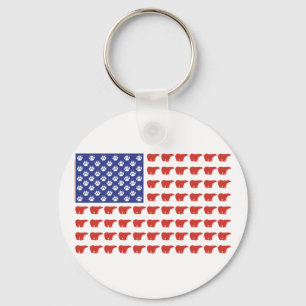 Polar-Bear-Flag[1] Key Ring