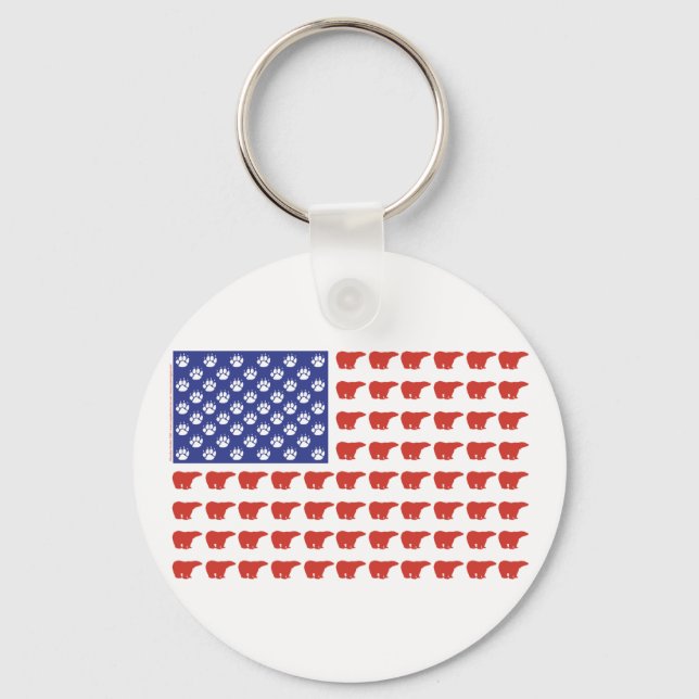 Polar-Bear-Flag[1] Key Ring (Front)
