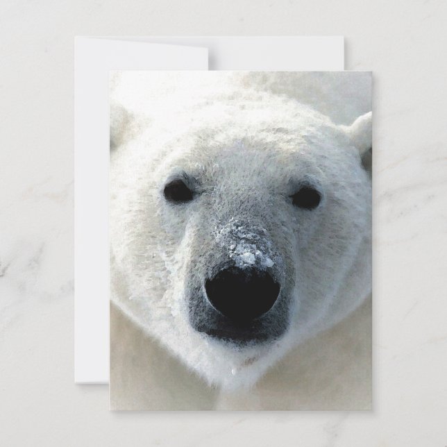 Polar Bear Flat Card (Front)