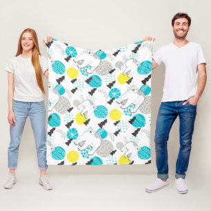 Polar bear fleece blanket