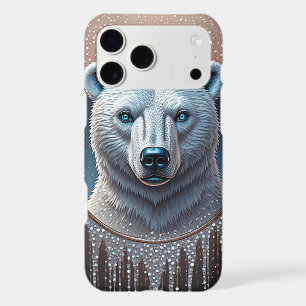 Polar Bear Geometric Portrait Arctic Drip Style