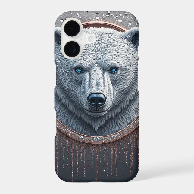 Polar Bear Geometric Portrait Bold Modern Style (Back)