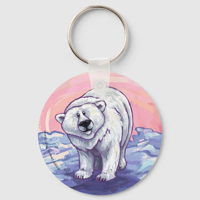 Polar Bear Gifts & Accessories Key Ring (Front)