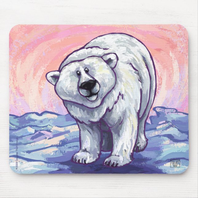 Polar Bear Gifts & Accessories Mouse Pad (Front)