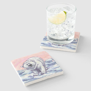 Polar Bear Gifts & Accessories Stone Coaster