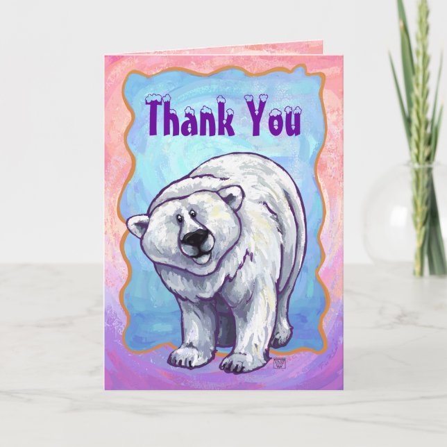 Polar Bear Gifts & Accessories Thank You Card (Front)