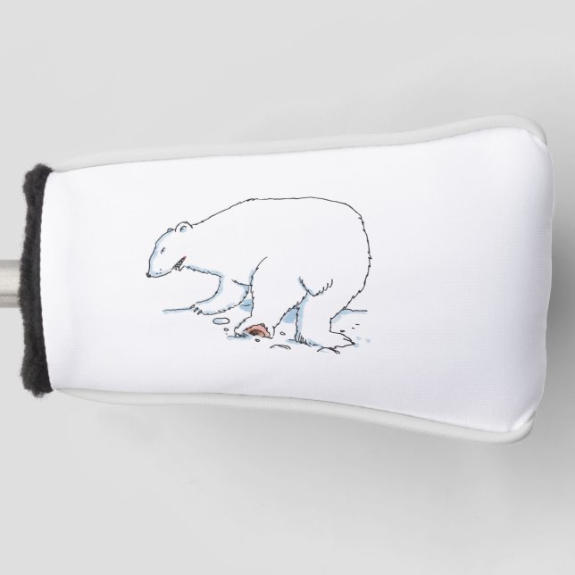 Polar Bear golf putter cover (Front)