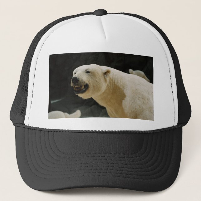 Polar Bear Grin Trucker Hat (Front)