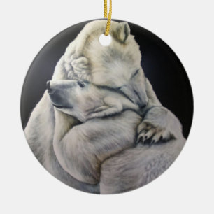 Polar Bear Hug Ornament