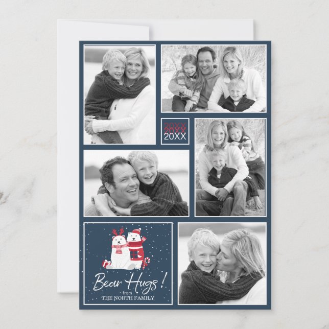 Polar Bear Hugs Photo Template ID851 (Front)