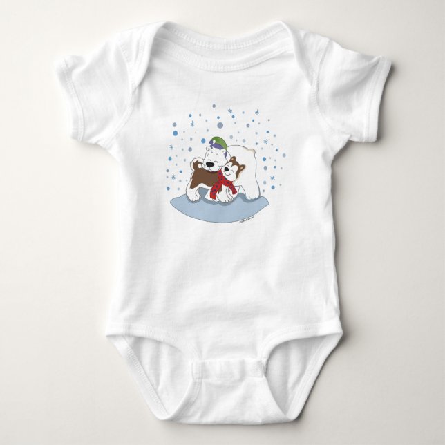 Polar Bear & Husky Friends Infant Tee (Front)