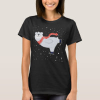 Polar Bear Ice Skating Funny Christmas Bear Lovers