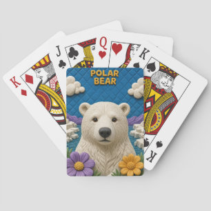 Polar Bear Icy Shore Modern KlayKoo Playing Cards
