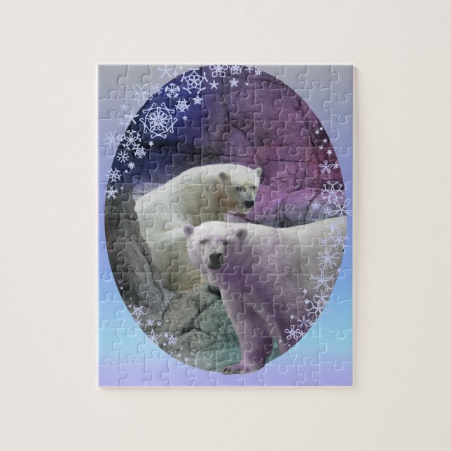 Polar Bear Indy Zoo Jigsaw Puzzle (Vertical)