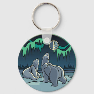 Polar Bear Key Chain Bear Gift Polar Bear Keychain
