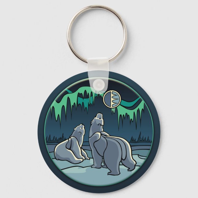Polar Bear Key Chain Bear Gifts Polar Bear Keychai (Front)