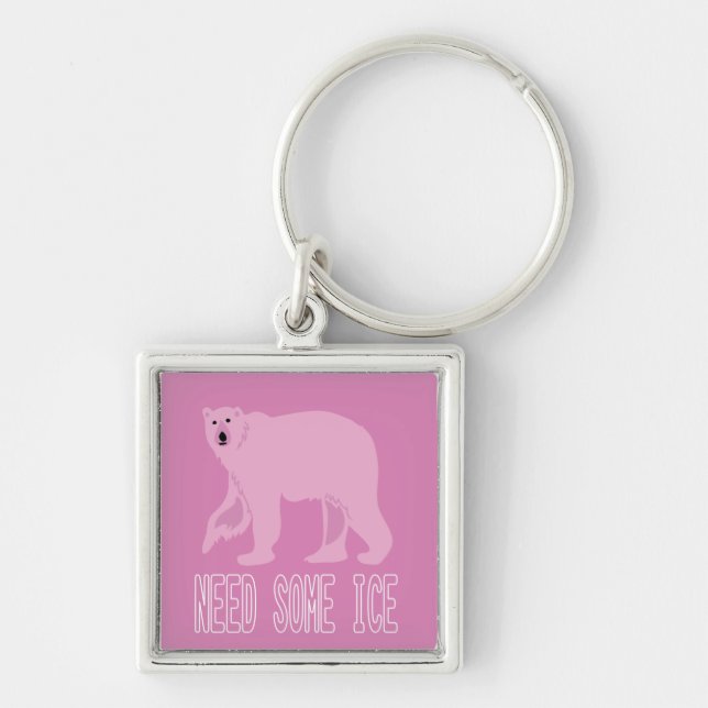 Polar bear key ring (Front)