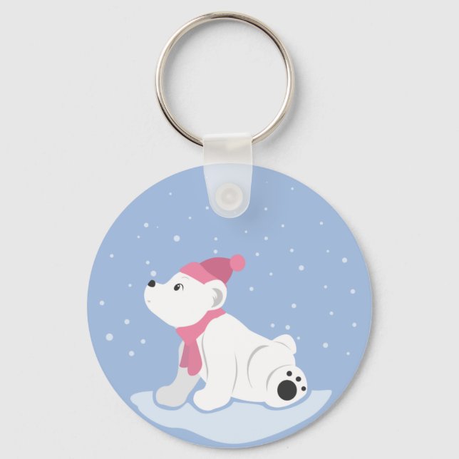 Polar Bear Key Ring (Front)