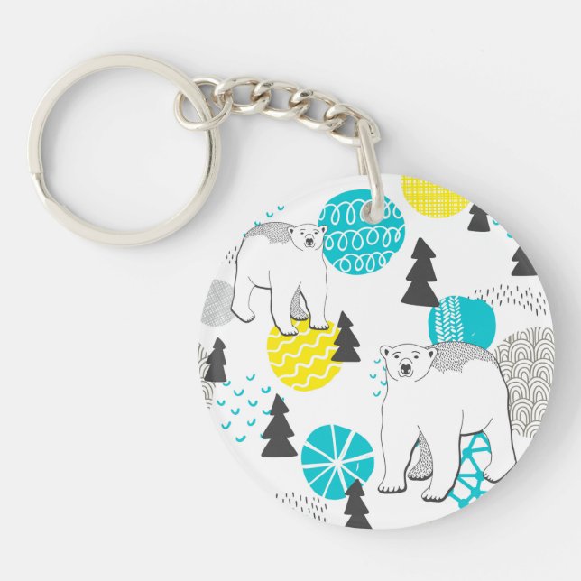 Polar bear key ring (Front)