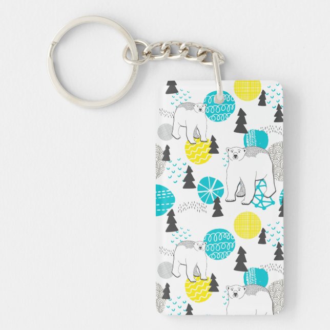 Polar bear key ring (Front)