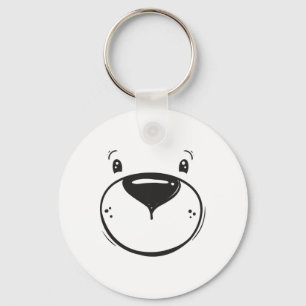 Polar Bear Kids Costume Bear Face Cool Zoo Polar B Key Ring