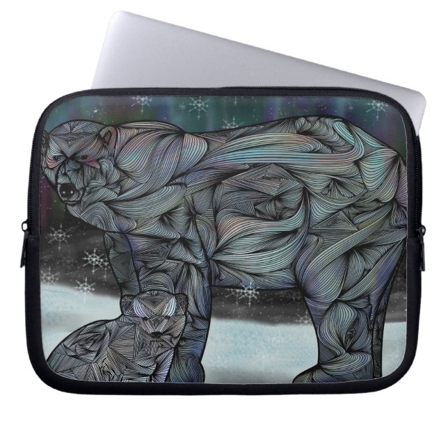 Polar Bear Laptop Sleeve (Front)