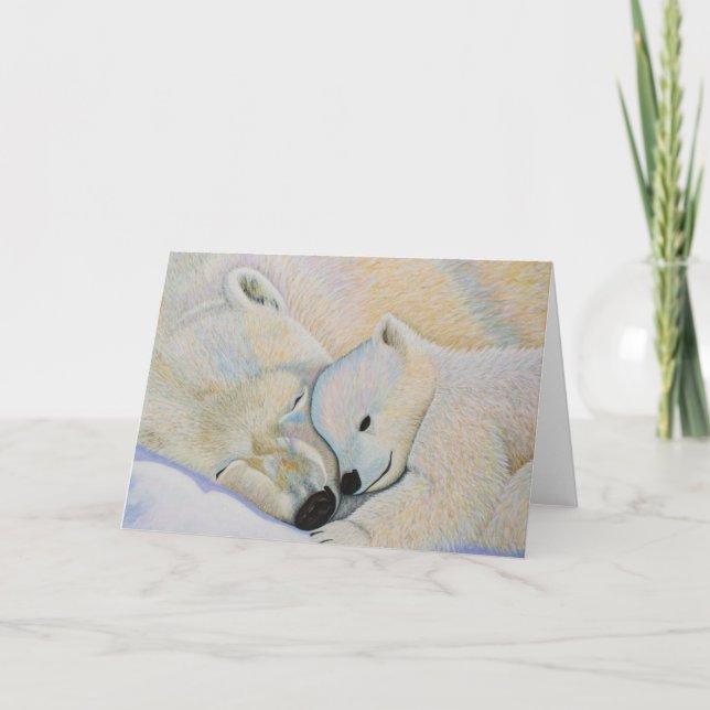 Polar Bear Love Holiday Card (Front)