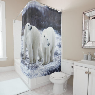 Polar Bear Love Shower Curtain
