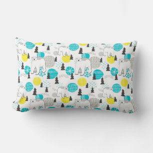 Polar bear lumbar cushion