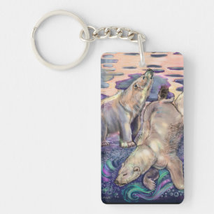 Polar Bear Magic Key Ring