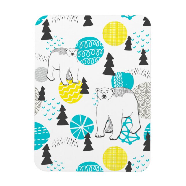 Polar bear magnet (Vertical)